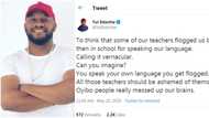 Teachers who flogged us for speaking our language should be ashamed -Yul Edochie says, Nigerians react