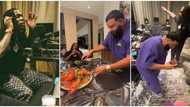 "Odogwu for a reason": DJ Khaled hosts Burna Boy inside his mansion, personally serves him lobster in video