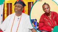 Alaafin of Oyo visits rescued Orire children and teachers, supports them financially, people react