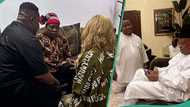 Chiefpriest replies critics after being shaded over kneeling for Kashim Shettima: "Loyalty na water"
