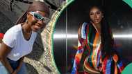 Comedian Taooma remakes Tiwa Savage’s hot swimsuit photo on the beach, singer reacts