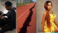Nigerian lady sets new Guinness World Record for longest handmade wig, video trends online