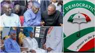 Rikicin PDP: Atiku Abubakar, Peter Obi, Ayu da Gwamnan G-5 Sun Haɗu a Wuri Ɗaya, Bayanai Sun Fito