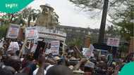 Video: Protesters supporting VeryDarkMan storm National Assembly with their demands