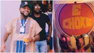 E Choke: Davido gives funny reaction as Americans take on his viral slang