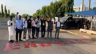 EndSARS: Group protests at police headquarters in Abuja (photo)