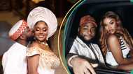 Davido caught on camera as he uncontrollably assists wife Chioma with her physical looks: "Caring hubby"