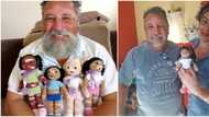 Grandfather with vitiligo crochets dolls for kids living with the same condition: "They feel represented"