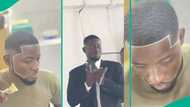 Funny Nigerian man mistakes his phone for microphone during presentation