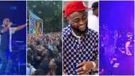 Davido performs with Wande Coal & Wizkid’s official disc jockey, DJ Tunez, at his New York sold-out concert