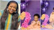 Actress Ruth Kadiri’s lookalike daughter Reign clocks 2, celebrates with beautiful photos