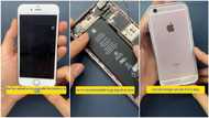 Man upgrades old iPhone 6s to match 14 pro max, installs strong battery, increases its memory to 256G