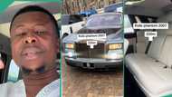 Abuja man displays highly expensive Rolls Royce Phantom car with cool colour and beautiful interiors