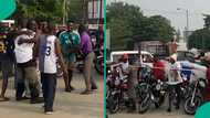 Dispatch riders celebrate colleague as he graduates from school, video gets attention online