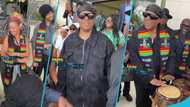 Stevie Wonder arrives in Ghana, videos as Ghanaians give him warm welcome at the airport