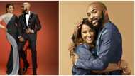 Banky W and Adesua almost lock lips in heart-melting photos as they mark 4th wedding anniversary