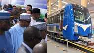 Breaking: Jubilation as Buhari commissions Abuja light railway project (photos, video)