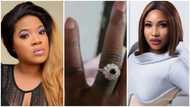 Tonto Dikeh dances, does back-flip continuously as she reacts to Toyin Abraham's engagement (video)