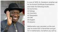 Goodluck Jonathan's SSCE results released (photo)