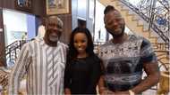 BBNaija Bam Bam and Teddy A chilling with senator Dino Melaye in his home