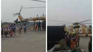 BREAKING: Jubilation as 82 released Chibok girls leave Baki, land in Abuja (photos)