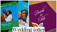 Beautiful Nigerian wedding jotter designs