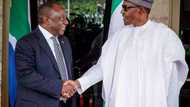 An saka labule tsakanin Buhari da Ramaphosa na Afrika ta Kudu a Abuja, kalli hotuna