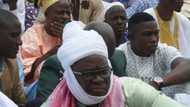 Photos of Governor Fayose in Sheik attire as he joins Buhari, other Muslim faithful in Sallah prayers