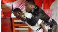 Unbelievable! Meet pastor whose legs do not touch ground while ministering (photos)