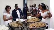 Watch video of couple serving guests at their wedding reception