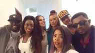 IK Ogbonna And Wife, Denrele, Others Storm Linda Ikeji's Christmas Party (PHOTOS)