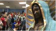 Worshippers alleged that statue of Mary was spotted crying during service (video)