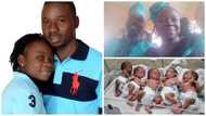 Nigerian unemployed graduate welcomes quintuplets, begs government for support (photos)