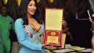 Tonto Dikeh steps out looking fabulous as she bags Peace Ambassador award