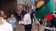 JUST IN: Biafrans Protest In Hong Kong (PHOTOS)