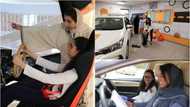 Duba hotunan yadda mata ke koyon tukin mota a Saudiyya