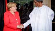 Buhari ya tarbi uwargida Angela Merkel a fadar shugaban kasa ( Hotuna)