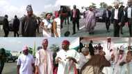 HAPPENING NOW: After swearing-in Onnoghen, Osinbajo storms Lagos to flag-off Lagos-Ibadan rail line construction (photos)
