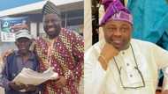 Dele Momodu sparks outrage on social media, shares photo of aged newspaper seller he claims is his friend of 20 years