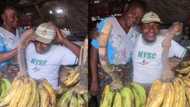 Proud corp member shows off mother who sold plantain to educate him (photos)