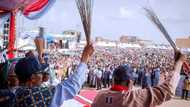 Zaben APC: Gwamnoni 3 da su kayi rawar a wakar Rarara wurin taron zaben APC (Bidiyo)