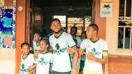 Ex-BBNaija housemate Miracle visits his former primary school, says he is investing in young people