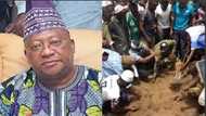 BREAKING: Senator Isiaka Adeleke buried amid tears