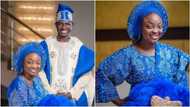 Beautiful Nigerian bride with no makeup and earrings dazzles everyone (photos)