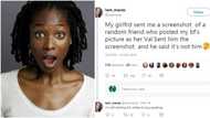Check out what lady did after another girl unveiled her boyfriend as her Val