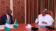President Buhari meets with Governor Obaseki over human trafficking in Edo state