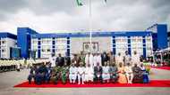 Da dumin sa: Shugaba Buhari ya bude wani katafaren asibiti da rukunin gidaje 100 na sojin ruwa a Calabar, duba hotuna