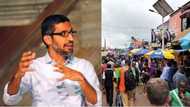Nigerians overjoyed as Google CEO visits computer village Lagos (photos)