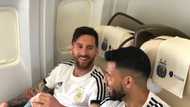 Lionel Messi, Aguero on board as Argentina fly to Russia for the 2018 World Cup (photos)