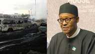 This is one of Nigeria’s greatest tragedies - President Buhari reacts as major accident claims lives, 54 vehicles in Lagos ( video of incident)